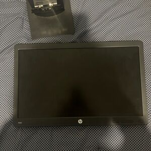 HP Black and Gray Monitor - Stylish Display